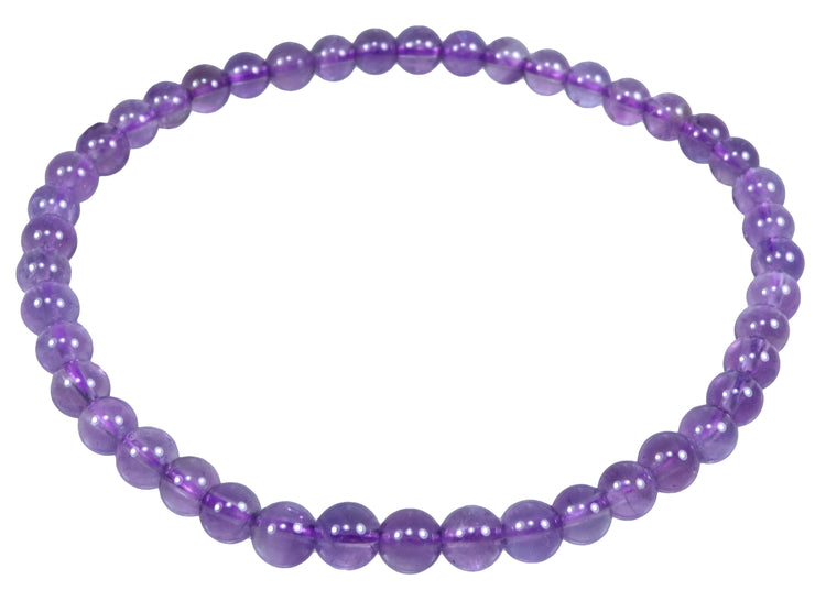 Amethyst Mini-Kugelarmband | 4 mm