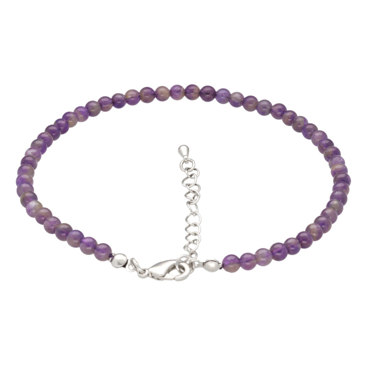 Amethyst Fußkettchen | 4mm