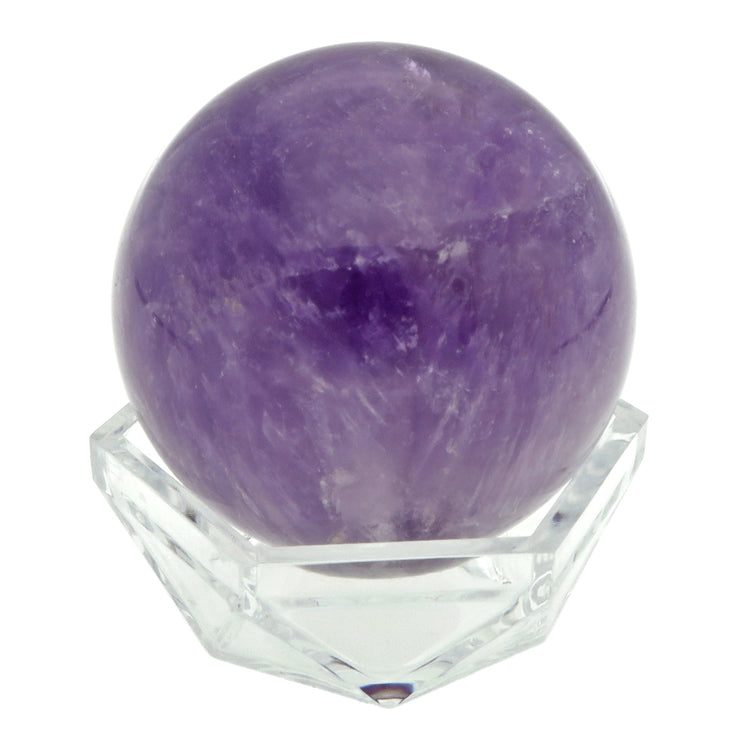 Amethyst Kristallkugel | Inklusive Plexiglashalter