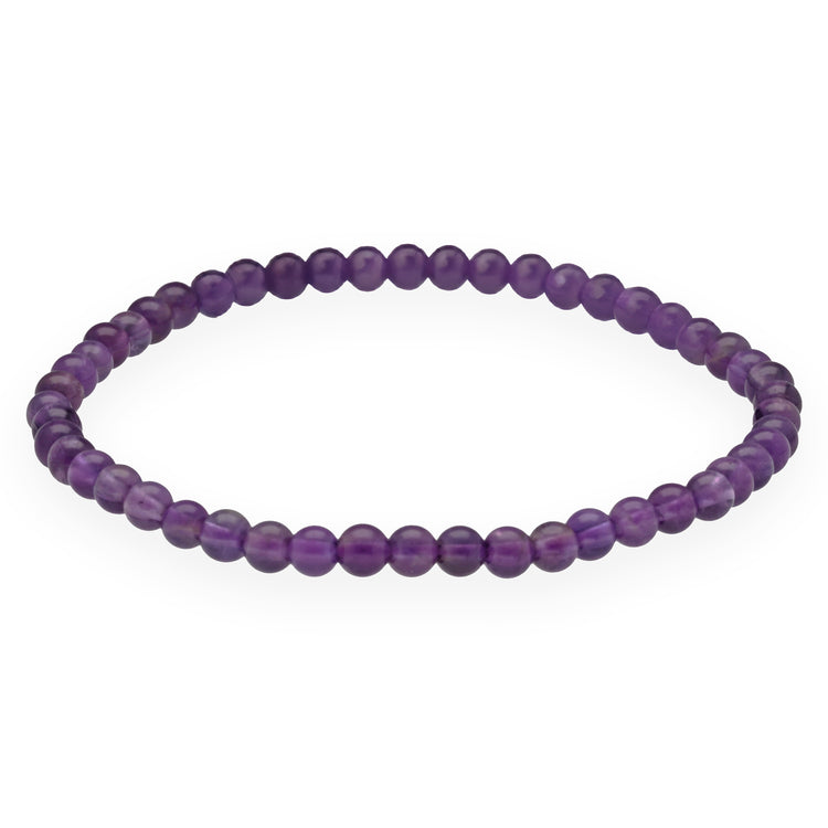 Amethyst Mini-Kugelarmband | 4 mm