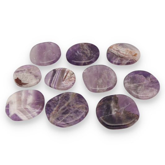 10x Scheibensteine Amethyst A-B Qualität