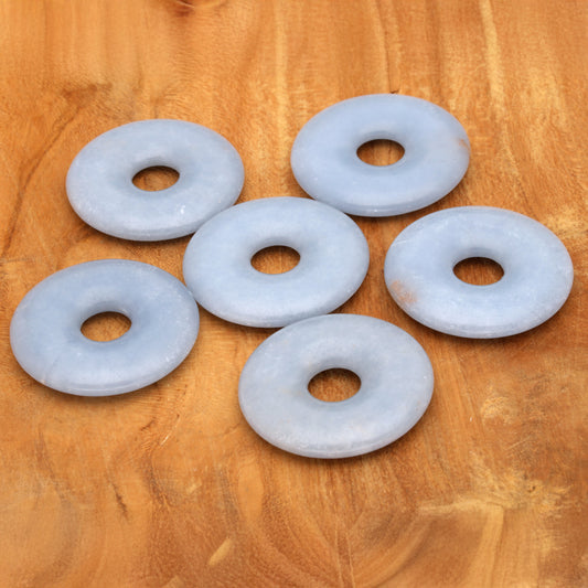 Angelit Donut | 30 mm Anhänger + Baumwollband