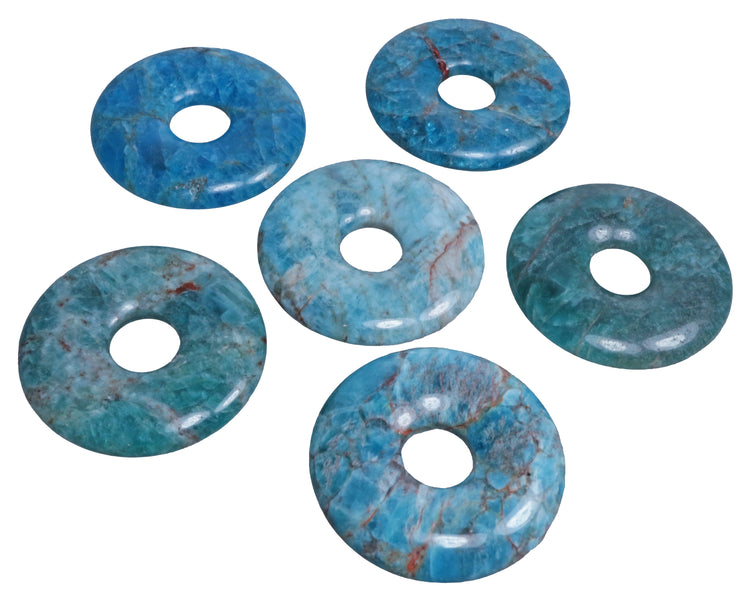 Apatit Donut | 30 mm Anhänger + Baumwollband