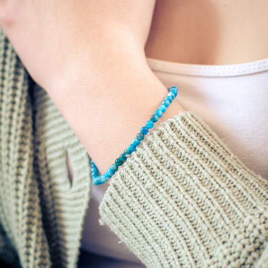 Apatit Mini-Kugelarmband | 4 mm
