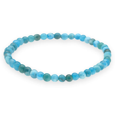 Braccialetto mini di sfere in Apatite | 4 mm