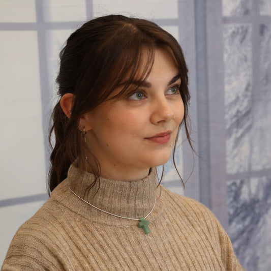 Aventurin, grün Kreuzanhänger