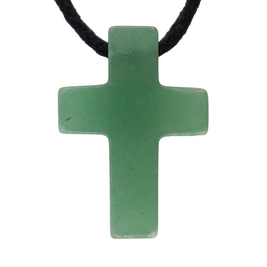 Aventurin, grün Kreuzanhänger