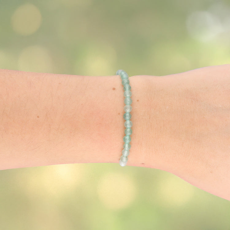 Aventurine | bracelet facetté | 4 mm