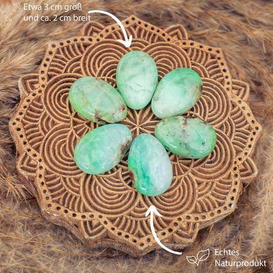 Chrysopras Tropfenanhänger