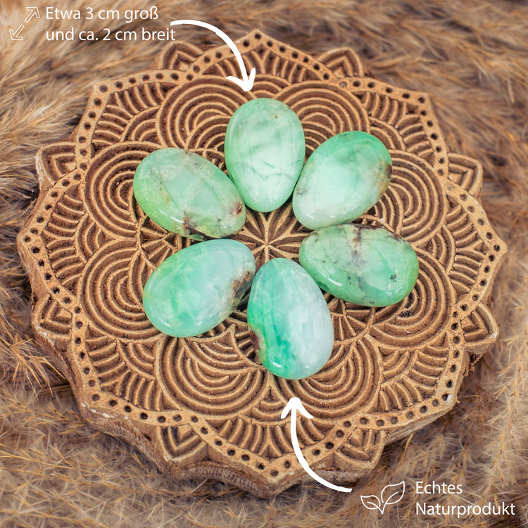 Chrysopras Tropfenanhänger