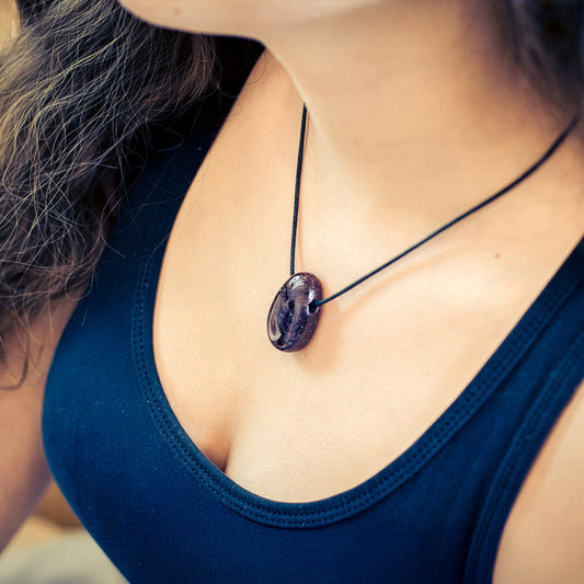 Colgante gota de granate