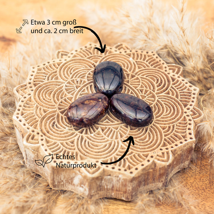 Colgante gota de granate