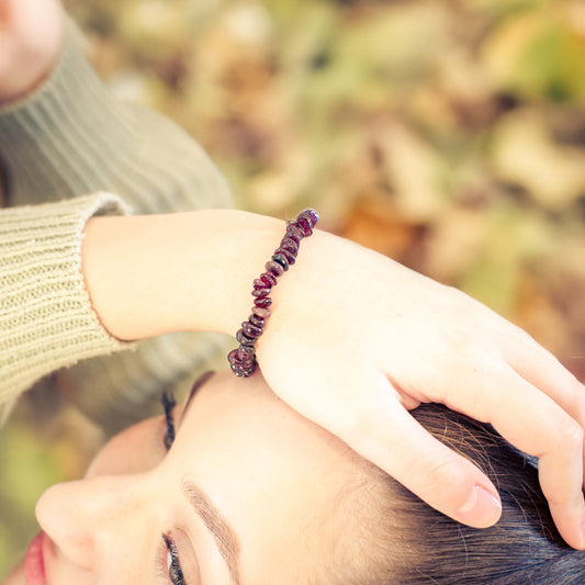 Granat Splitterarmband