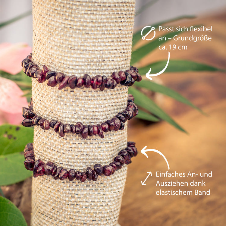 Granat Splitterarmband