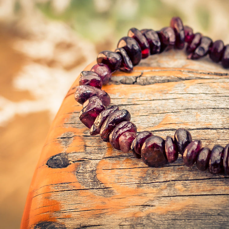 Granat Splitterarmband