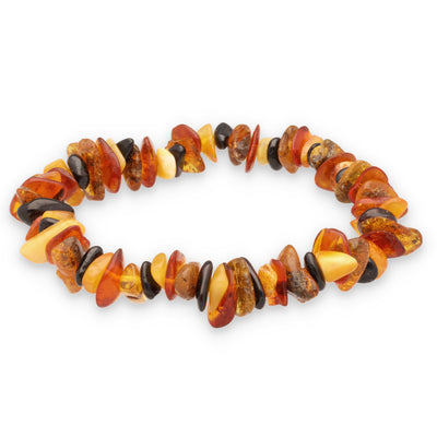 Pulsera de chips de ámbar (multicolor)