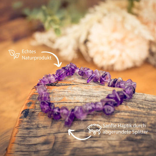 Bracelet d'éclats d'Améthyste