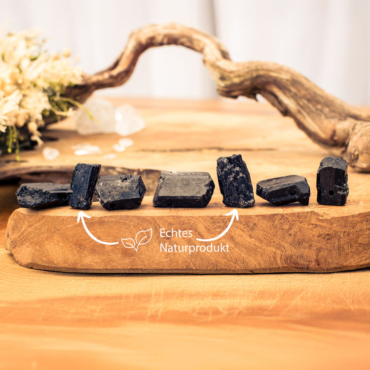 Turmalin, schwarz (Schörl) Rohsteinanhänger