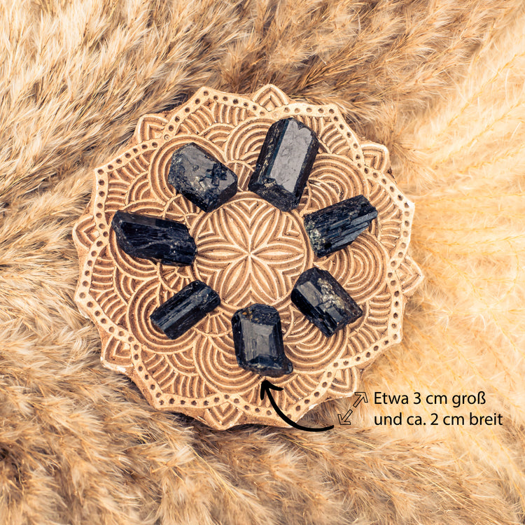 Turmalin, schwarz (Schörl) Rohsteinanhänger