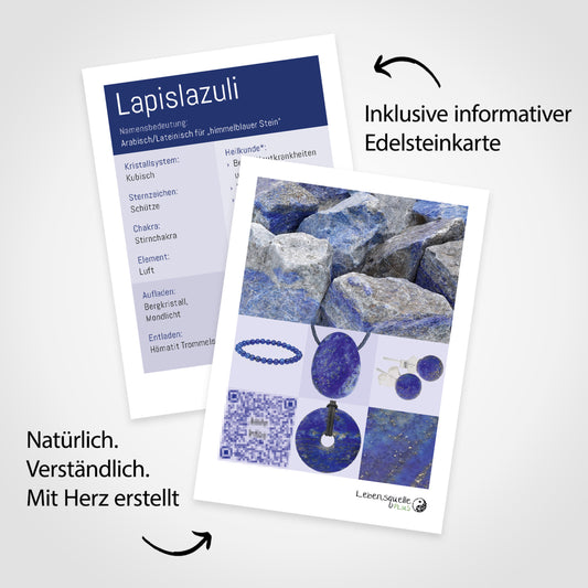 Lapislazuli Donut | 30 mm Anhänger