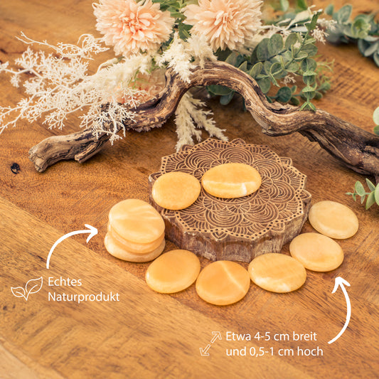 Orangencalcit Scheibenstein