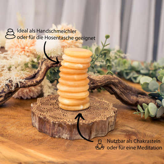 Orangencalcit Scheibenstein