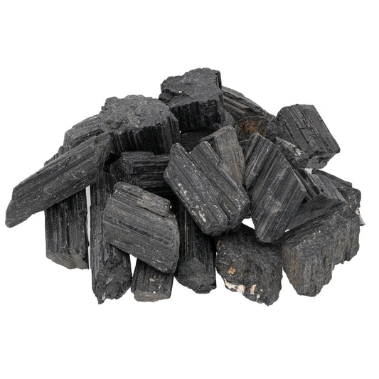 Turmalin, schwarz (Schörl) Wassersteine