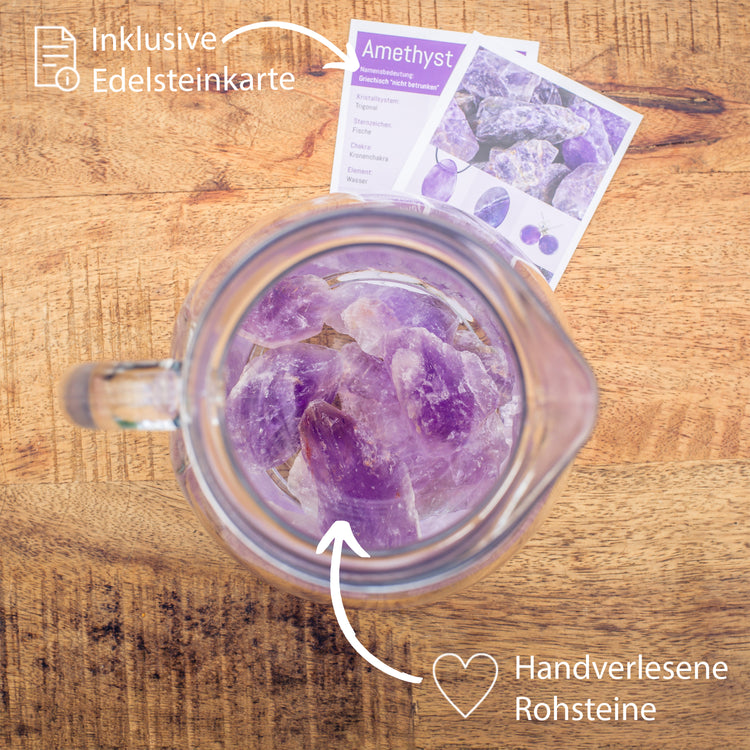 Piedras para agua de amatista