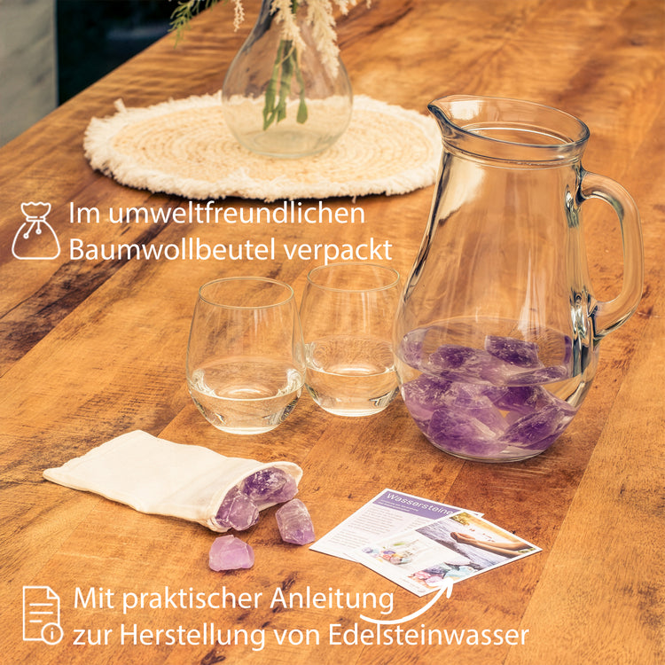 Piedras para agua de amatista