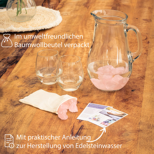 Rosenquarz Wassersteine