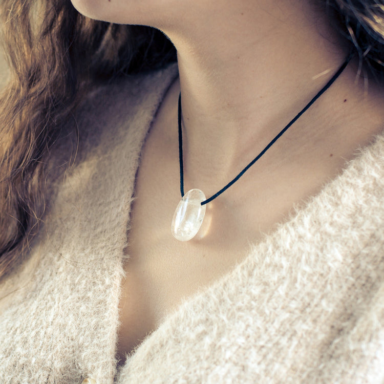 Bergkristall Tropfenanhänger