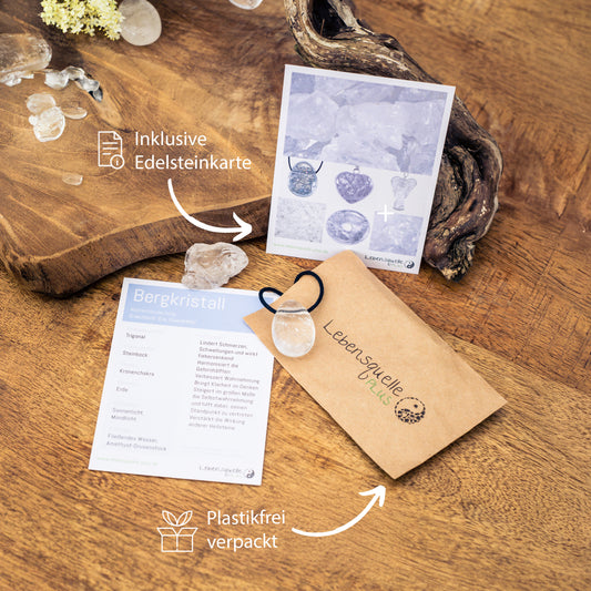Bergkristall Tropfenanhänger