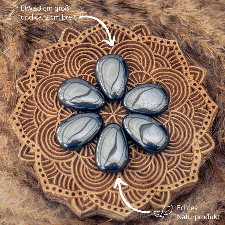 Colgante gota de hematites