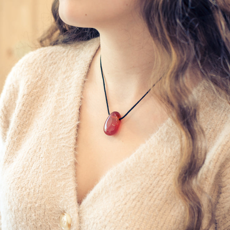 Karneol Tropfenanhänger