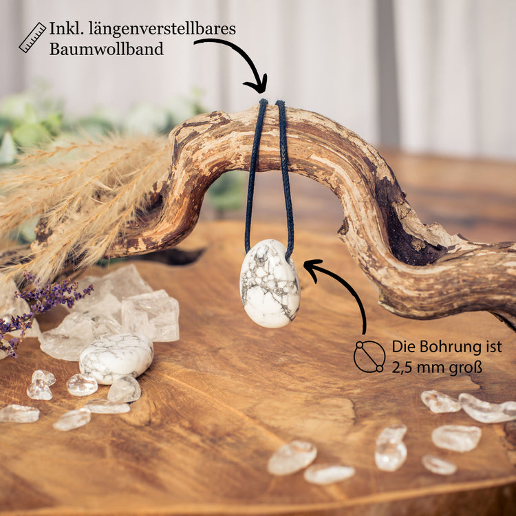Pendentif goutte en Magnésite