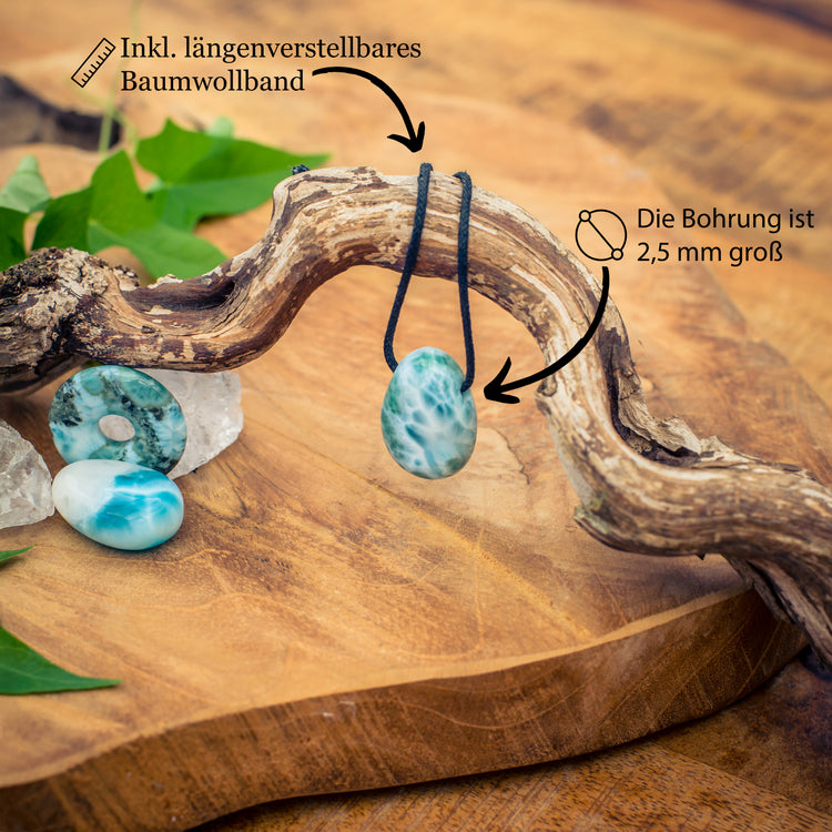 Larimar Drop Pendant