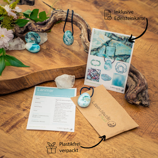 Larimar Drop Pendant