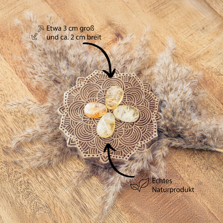 Citrin Tropfenanhänger