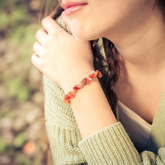 Karneol Splitterarmband