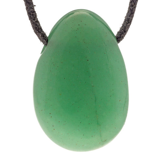 Aventurine verte, pendentif goutte
