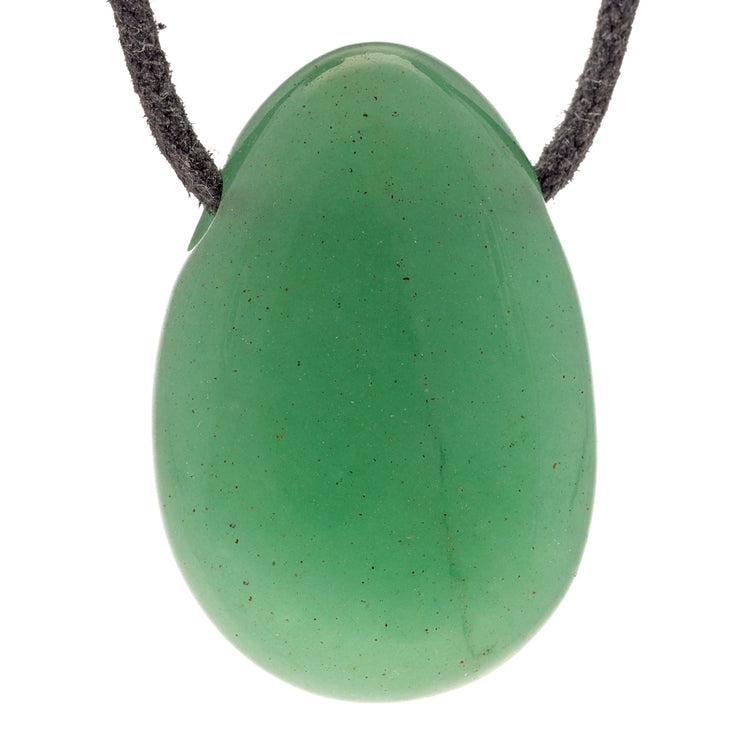 Aventurine verte, pendentif goutte