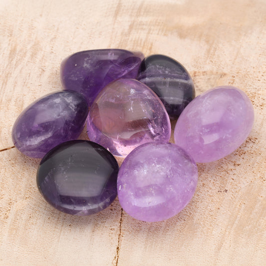 Amatista piedra rodada
