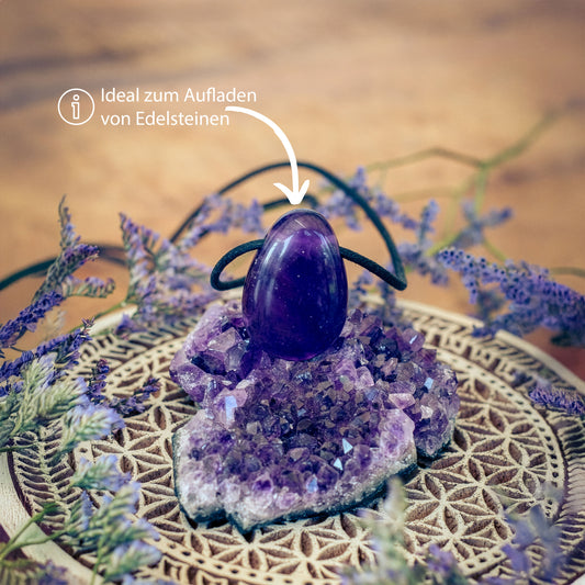 Amethyst Kristalle | 100% naturbelassene Drusenstücke | 3er Set