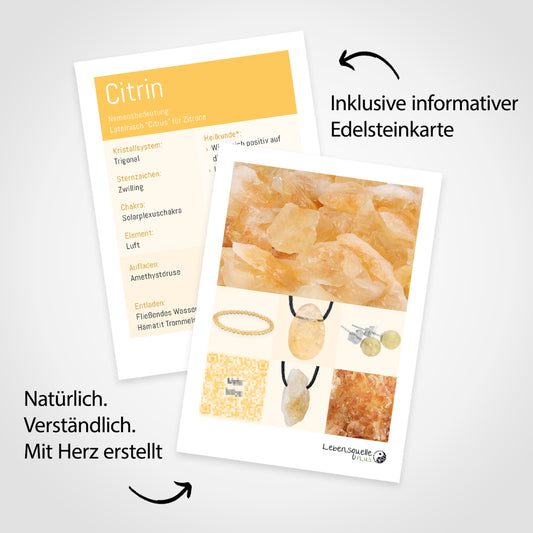 Citrin (gebrannt) Trommelstein