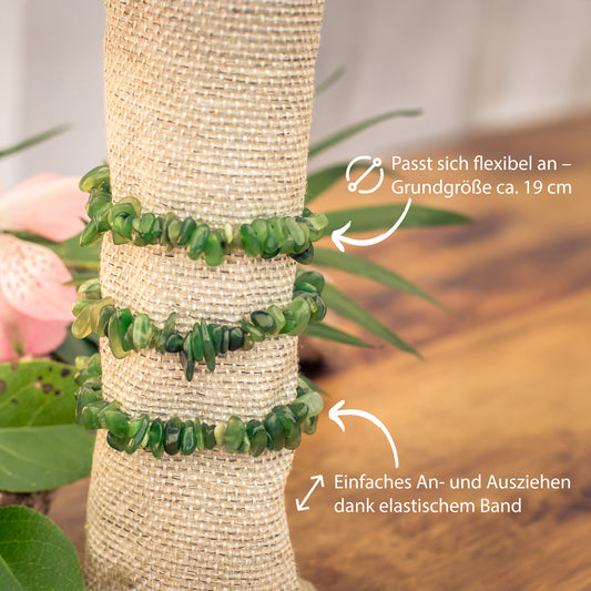 Pulsera de chips de Jade (Nefrita)