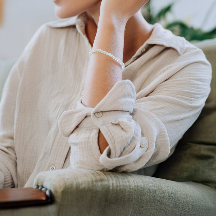 Chinajade Mini-Kugelarmband | 4 mm