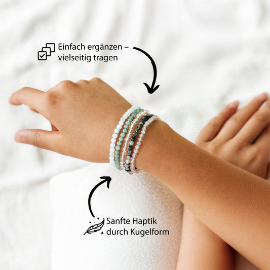 Labradorit Mini-Kugelarmband | 4 mm