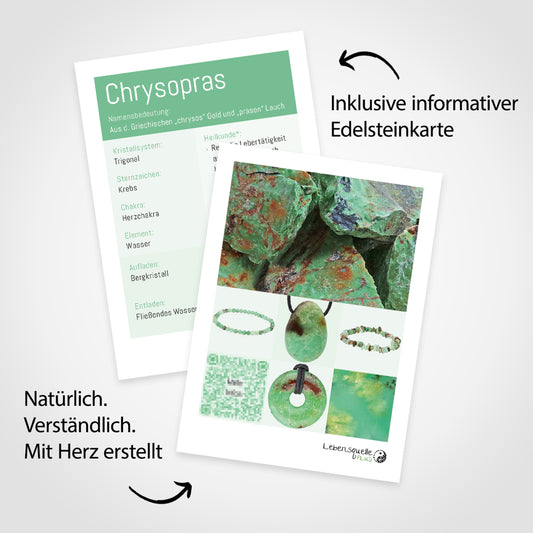 Piedra rodada de crisoprasa