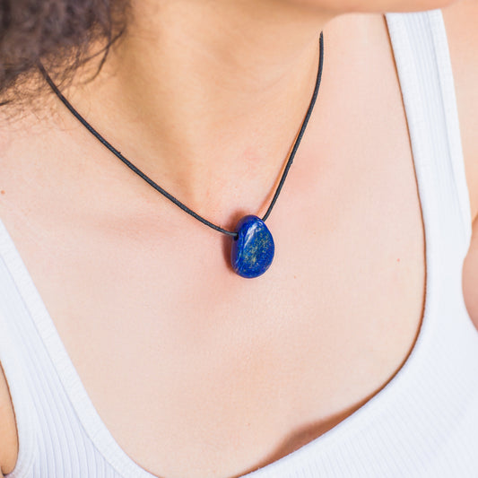 Pendentif goutte en Lapis-lazuli