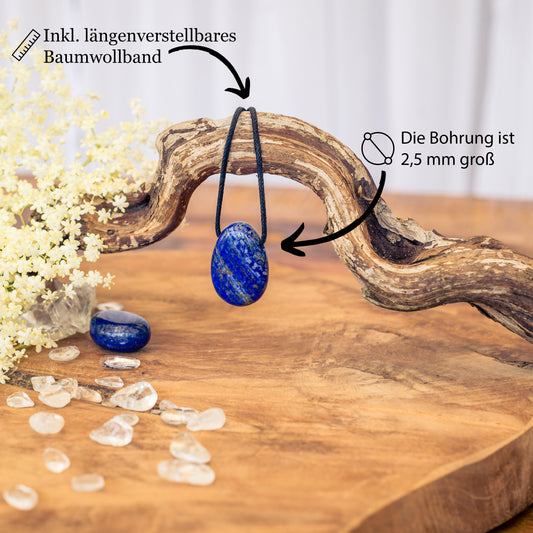 Pendentif goutte en Lapis-lazuli